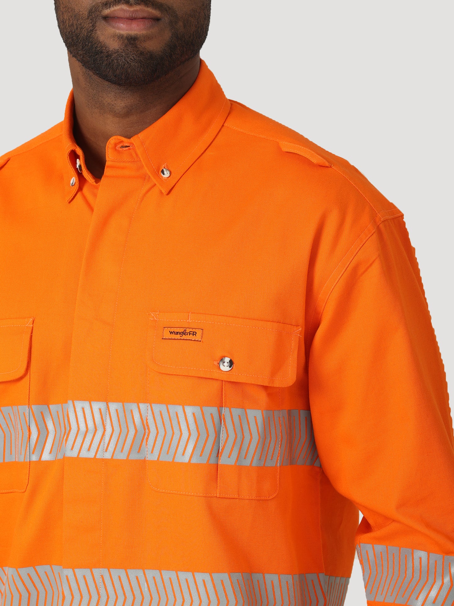 Wrangler® FR High Visibility Work Shirt - Safety Orange 112317760