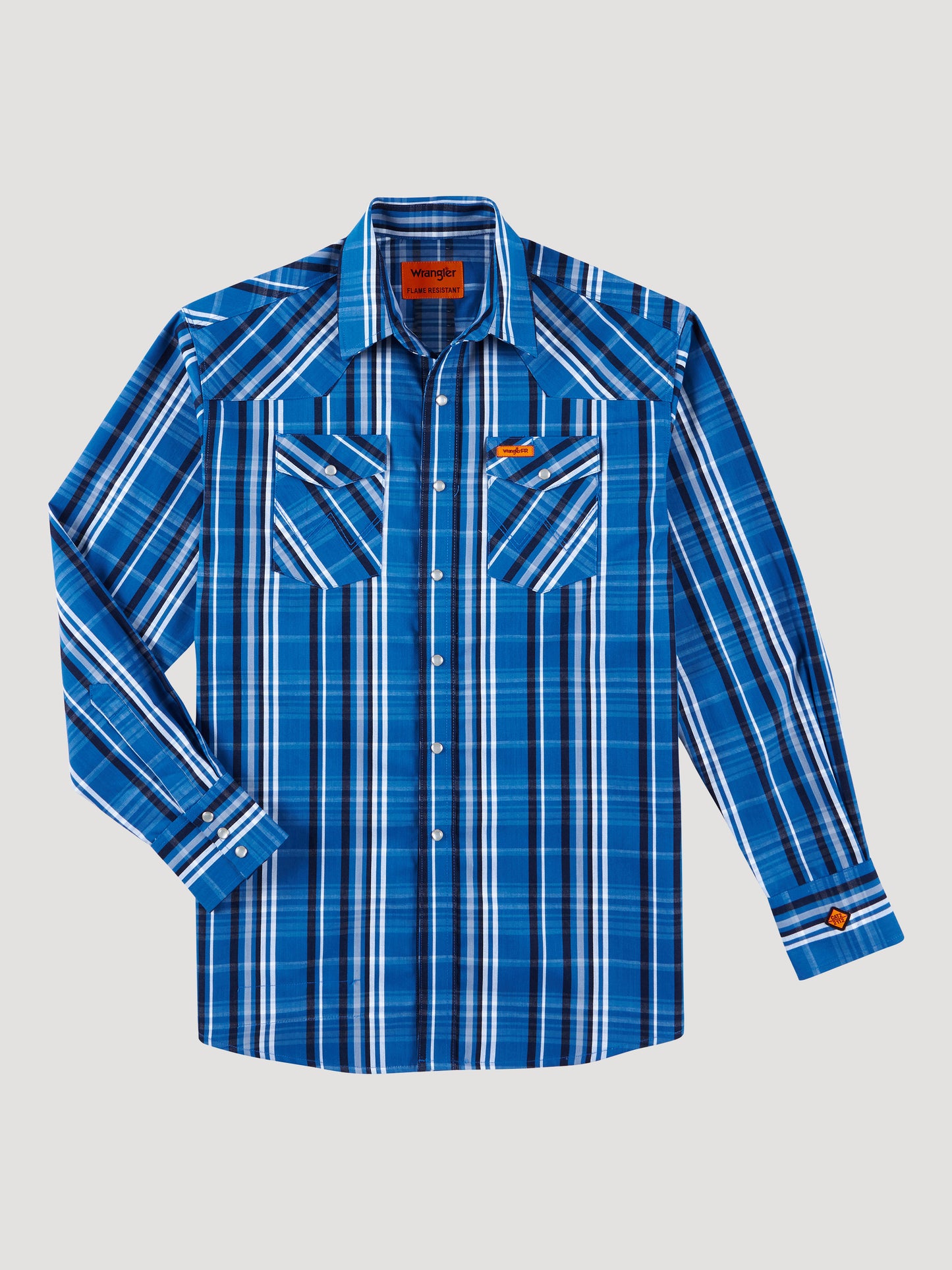 Wrangler® FR Western Snap Shirt - Indigo Blue 112319161