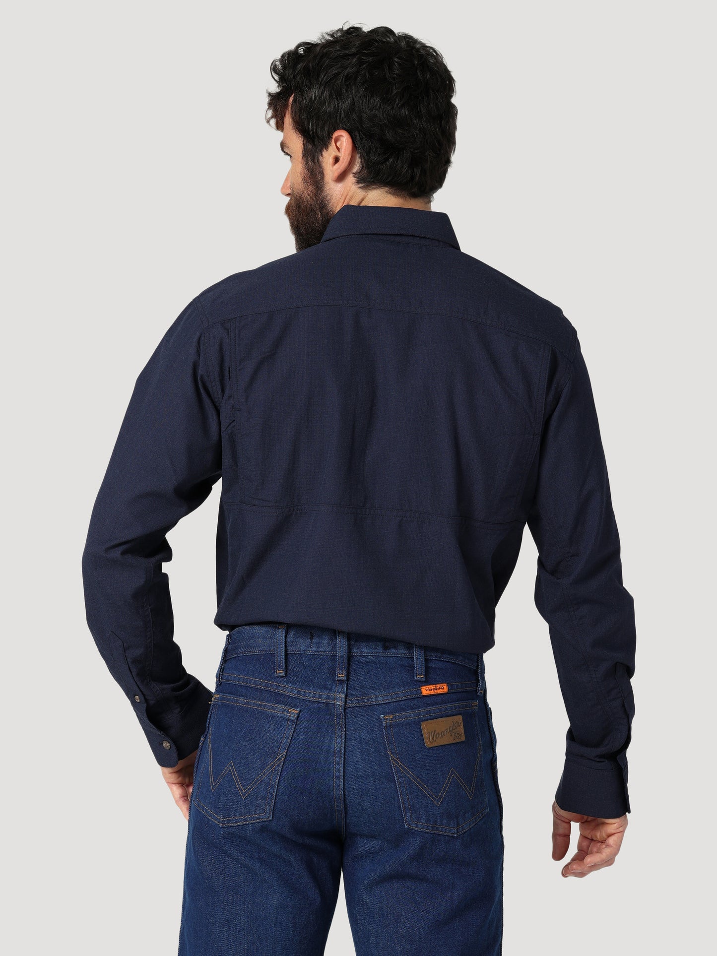 Wrangler® FR Vented Work Shirt - Navy 112319170