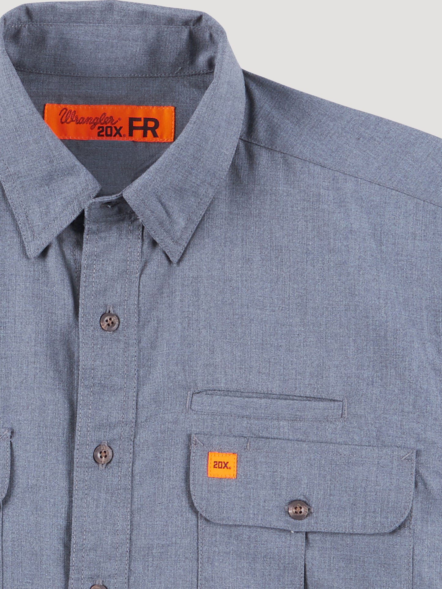 Wrangler® FR Vented Work Shirt - Grey 112319265