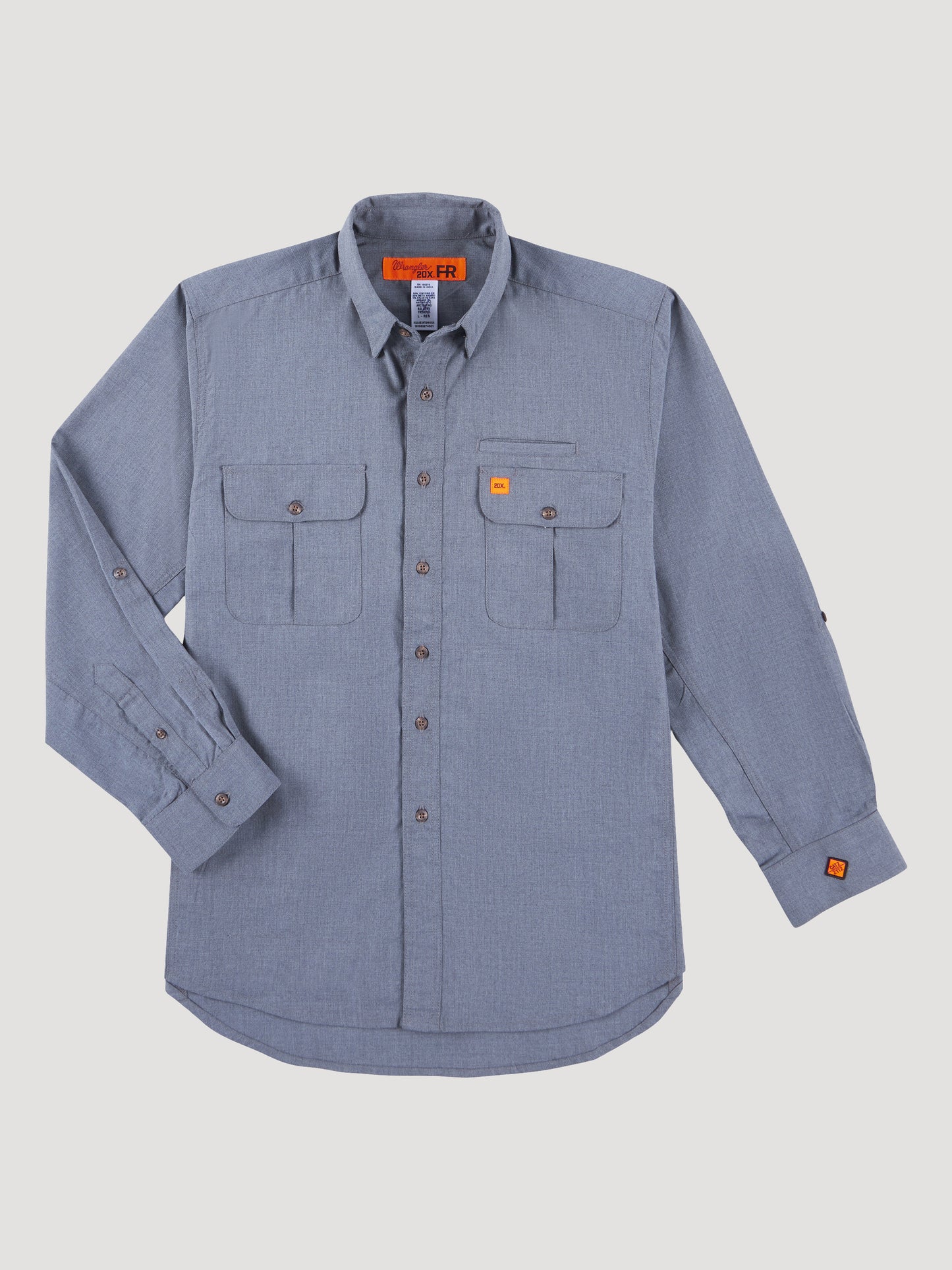 Wrangler® FR Vented Work Shirt - Grey 112319265