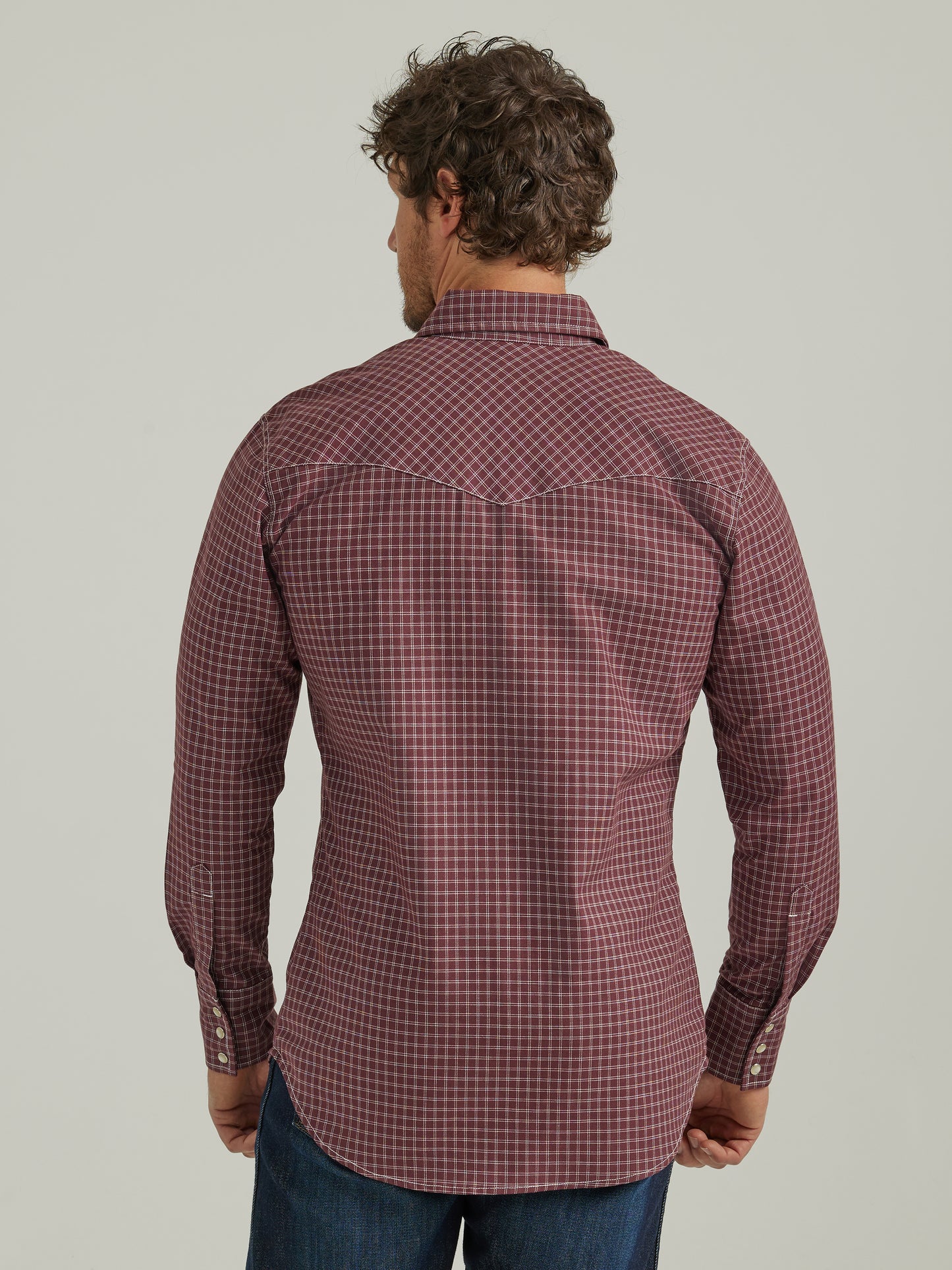 Wrangler® FR Flame Resistant Long Sleeve Work Shirt - Burgundy 112337357