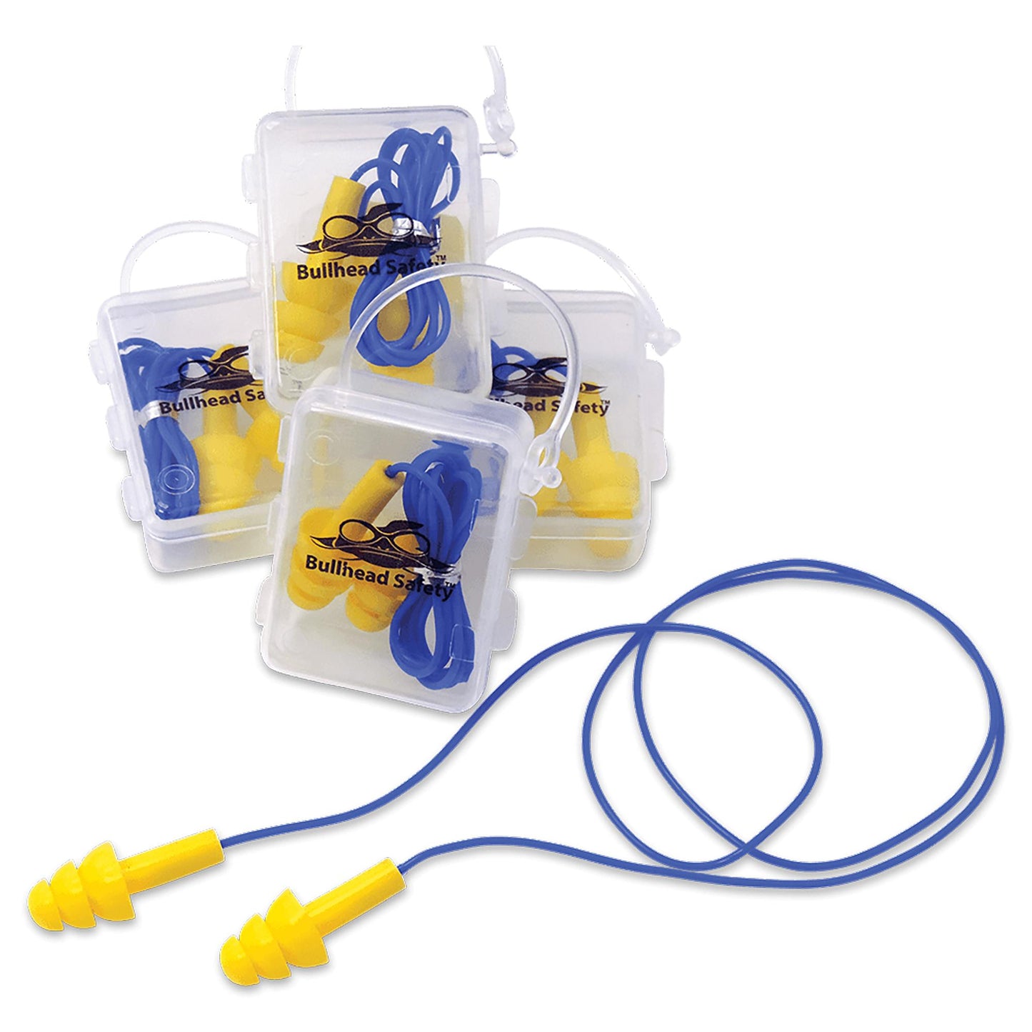 Bullhead Safety HP-S2 Corded Reusable Silicone Earplugs (100) Pairs