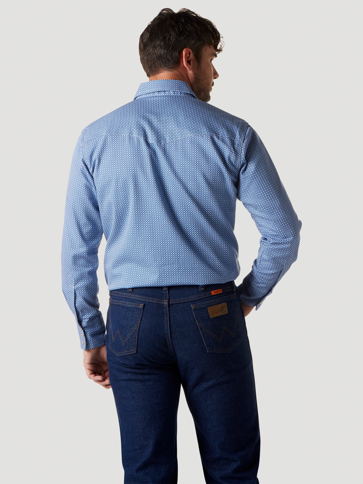 Wrangler® FR Flame Resistant Long Sleeve Work Shirt - Blue FR155BL