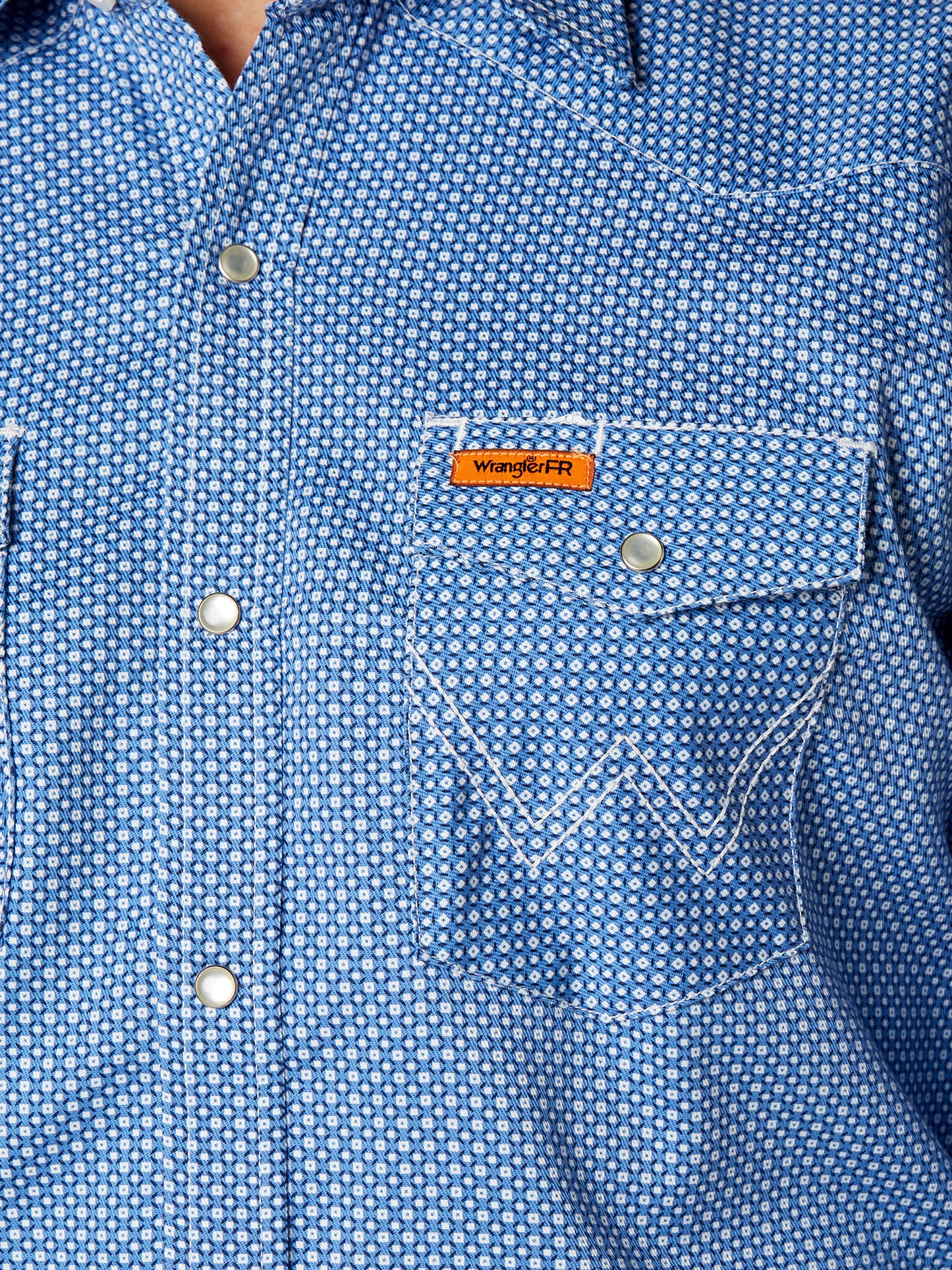 Wrangler® FR Flame Resistant Long Sleeve Work Shirt - Blue FR155BL