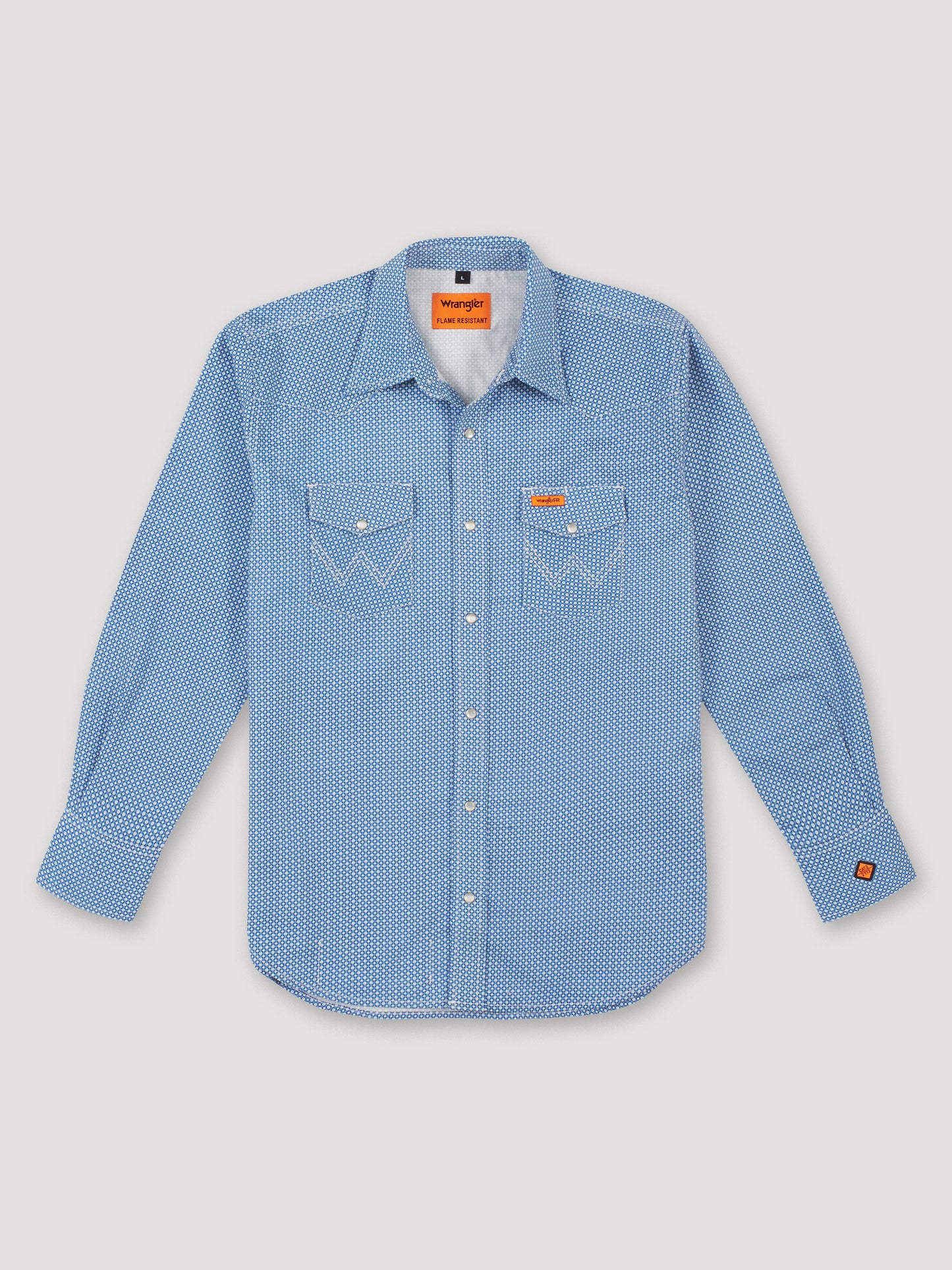 Wrangler® FR Flame Resistant Long Sleeve Work Shirt - Blue FR155BL