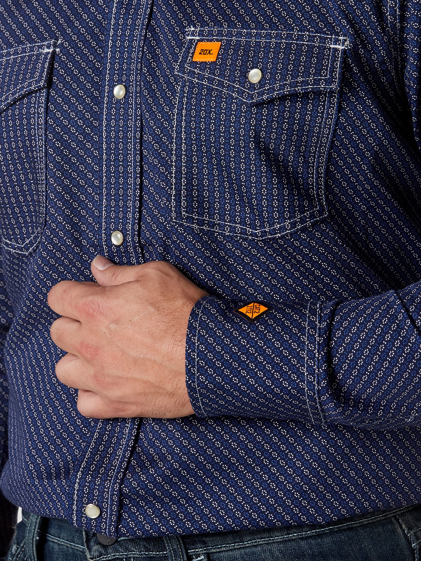 Wrangler® FR Flame Resistant 20X Snap Shirt - Navy FR168NV