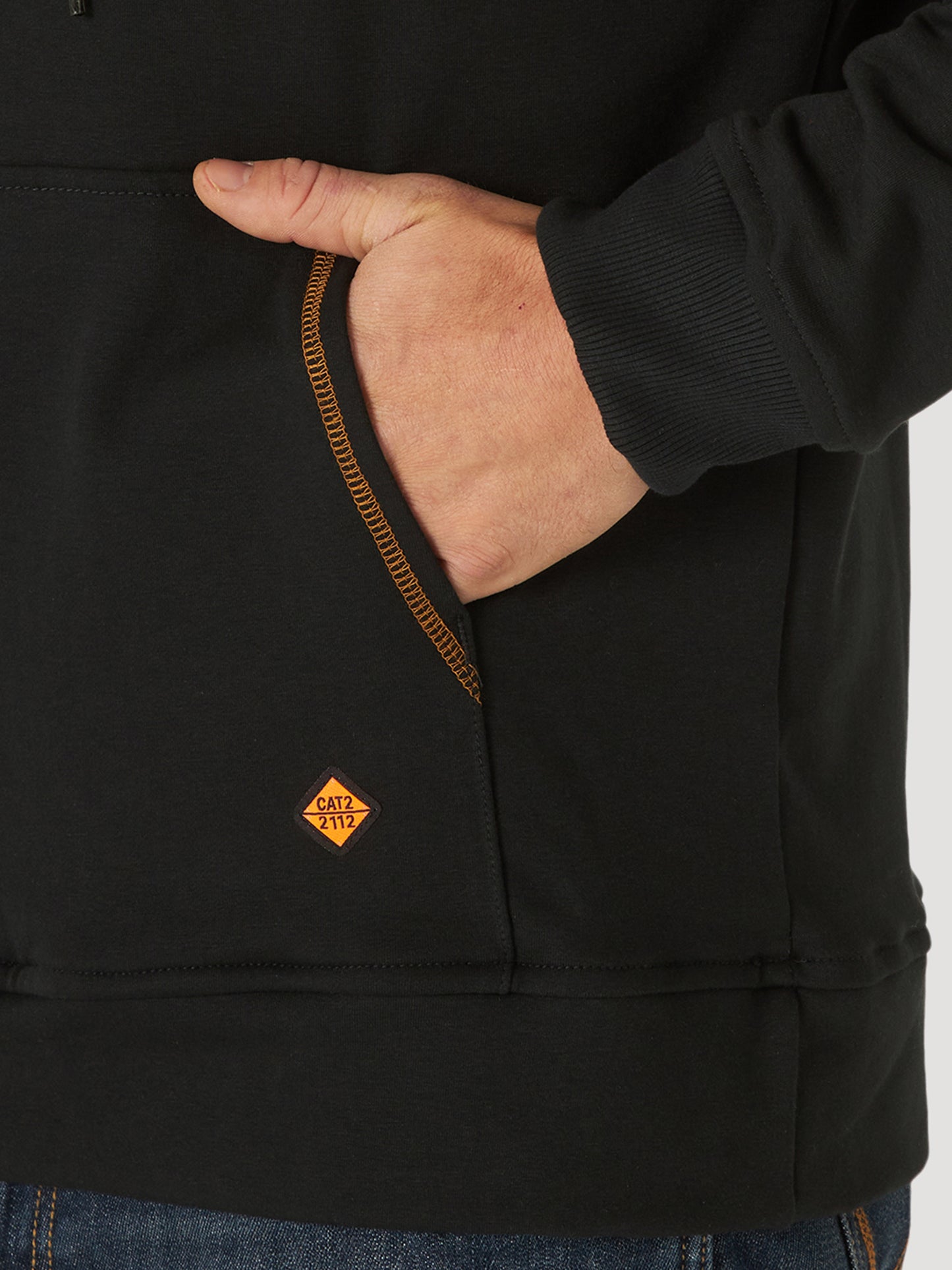 Flame Resistant Hooded Sweatshirt - Black FR171BK