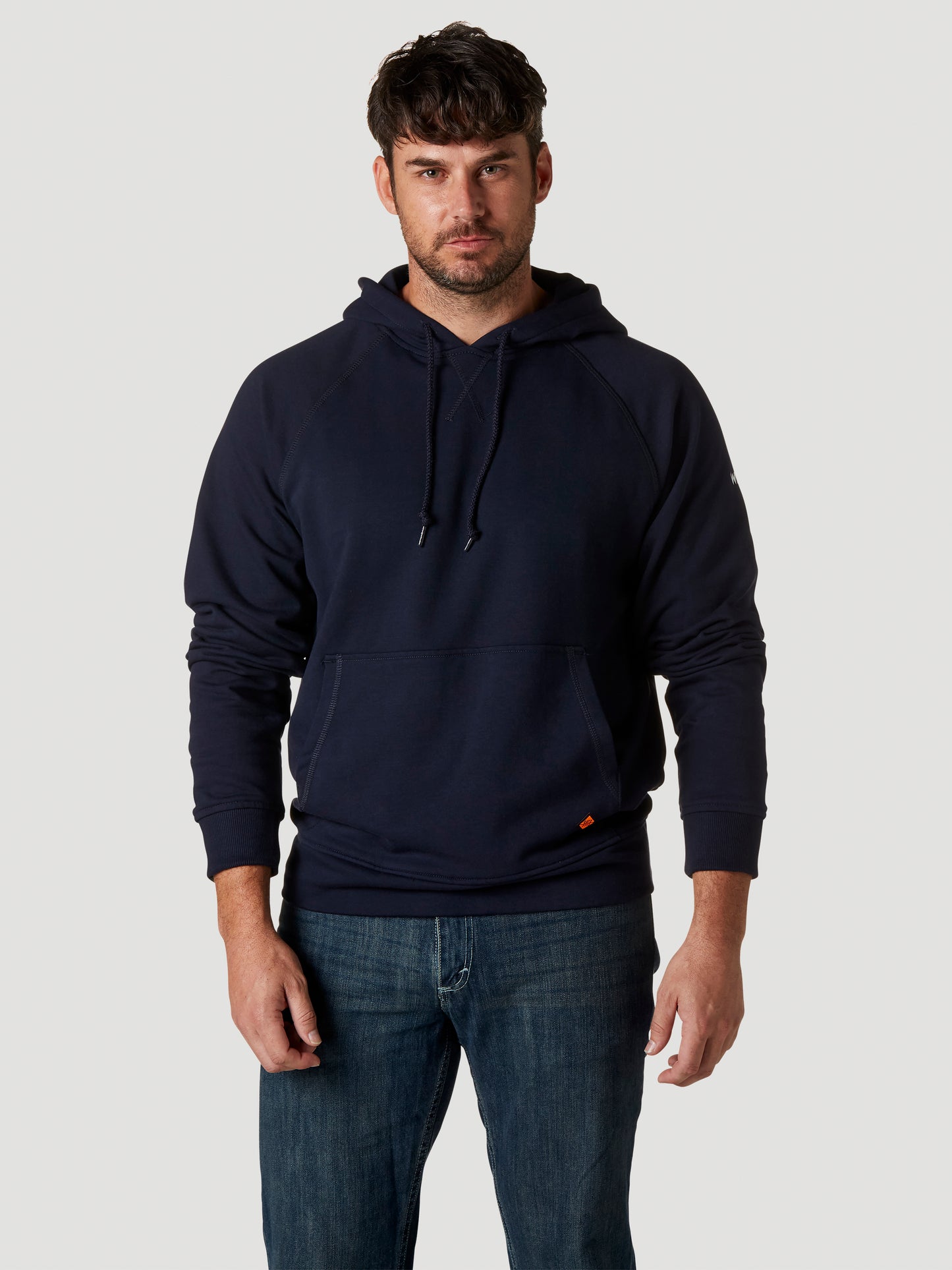 Wrangler® FR Flame Resistant 1/4 Zip Pullover Hoodie - Navy FR171NV