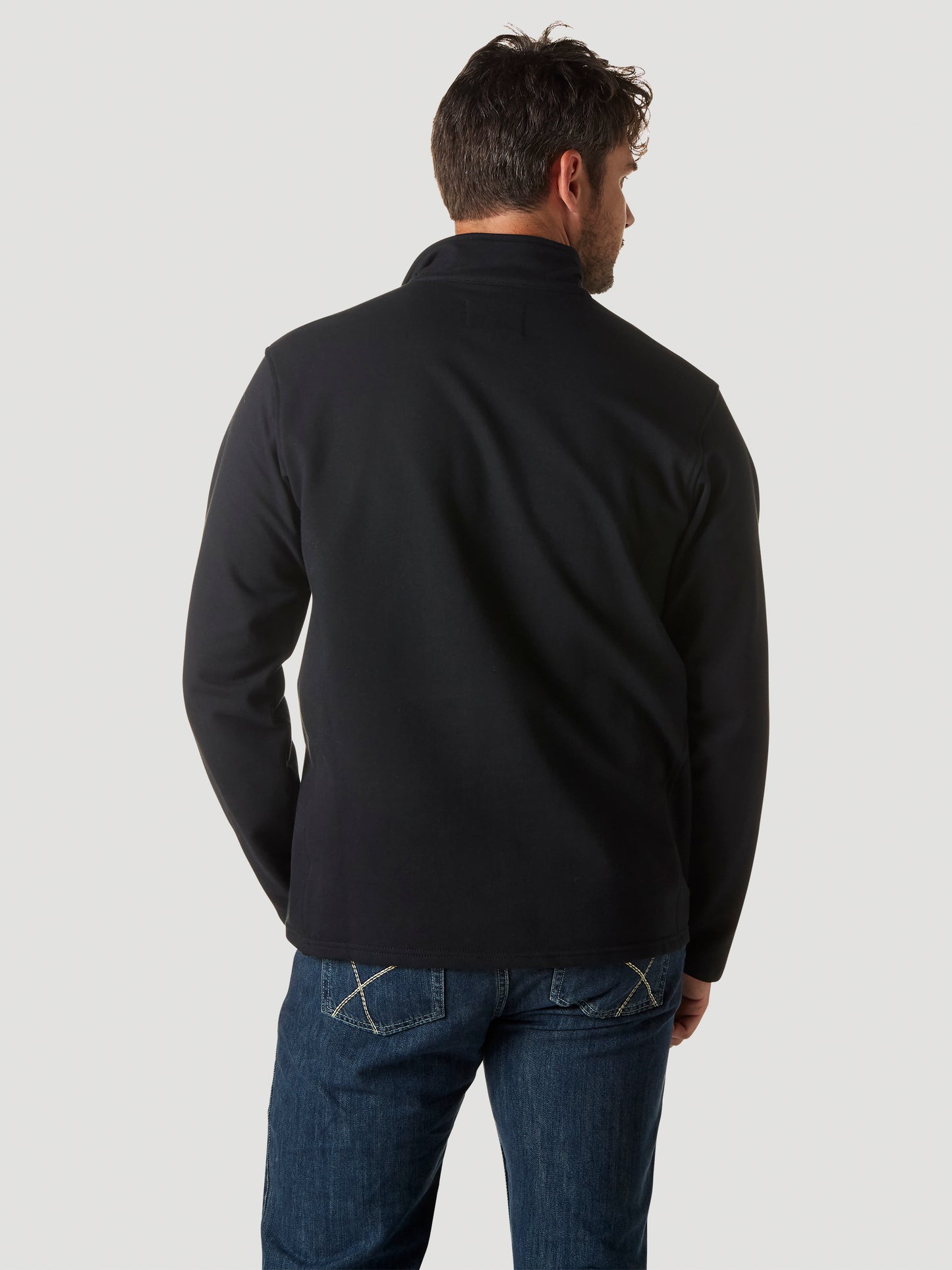 Wrangler® FR Flame Resistant 1/4 Zip Pullover Hoodie - Black FR192BK