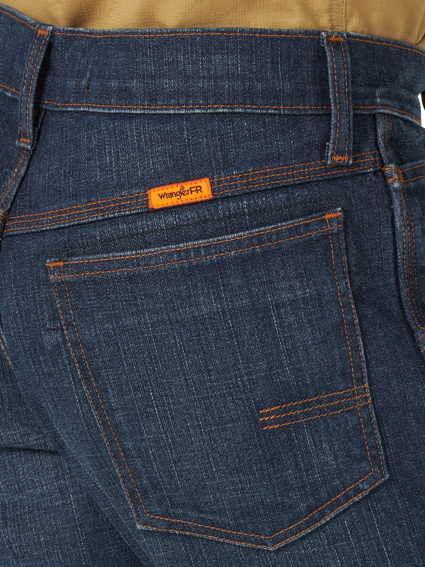 Mens Wrangler RIGGS WORKWEAR® FR Flame Resistant 5 Pocket Regular Fit Jean - Mid Stone FR3W51M