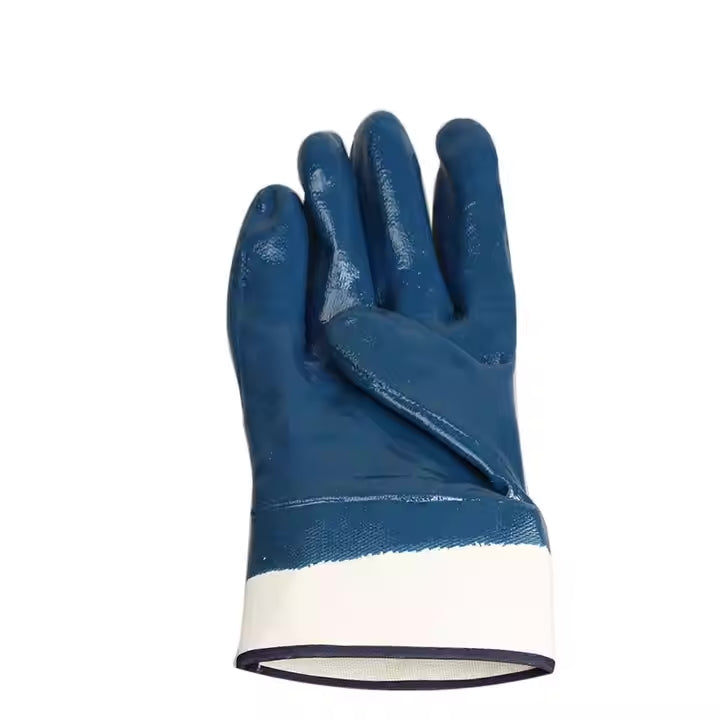 Blue Nitrile Full Coated Work Gloves