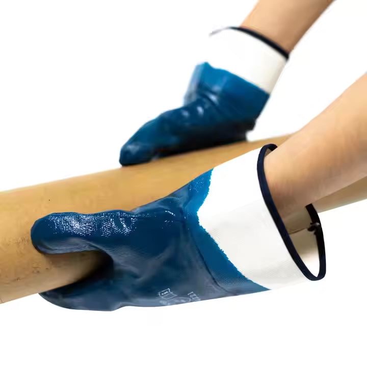 Blue Nitrile Full Coated Work Gloves