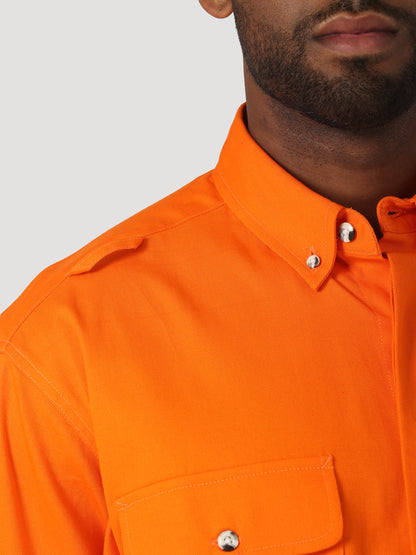 Wrangler® FR High Visibility Work Shirt - Safety Orange 112317760
