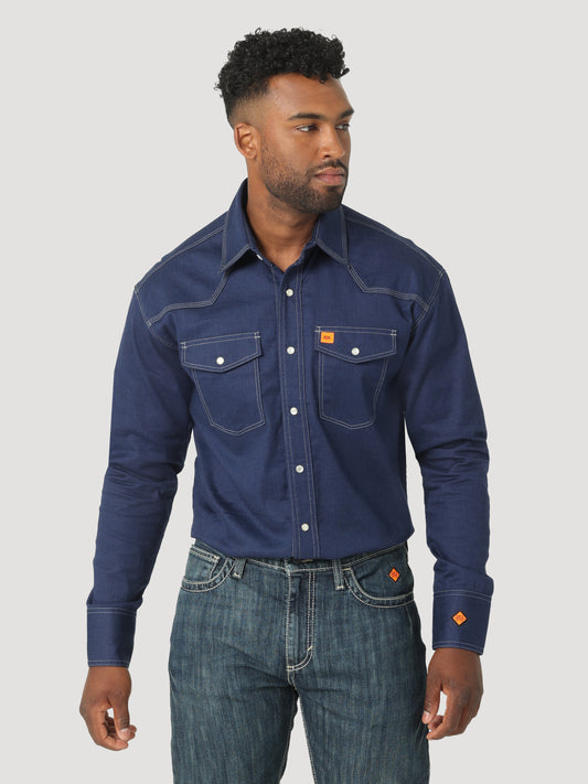 Wrangler® FR 20X Snap Fashion Shirt - Ombre Blue 112319172