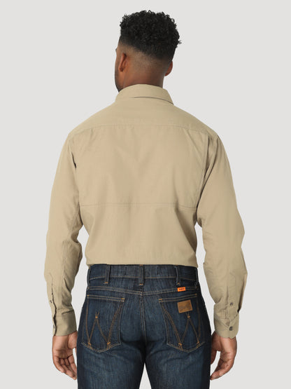 Wrangler® FR Vented Work Shirt - Khaki 112319239