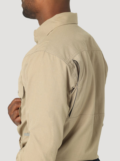 Wrangler® FR Vented Work Shirt - Khaki 112319239