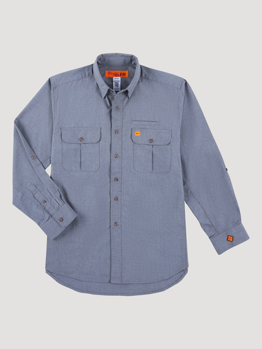 Wrangler® FR Vented Work Shirt - Grey 112319265