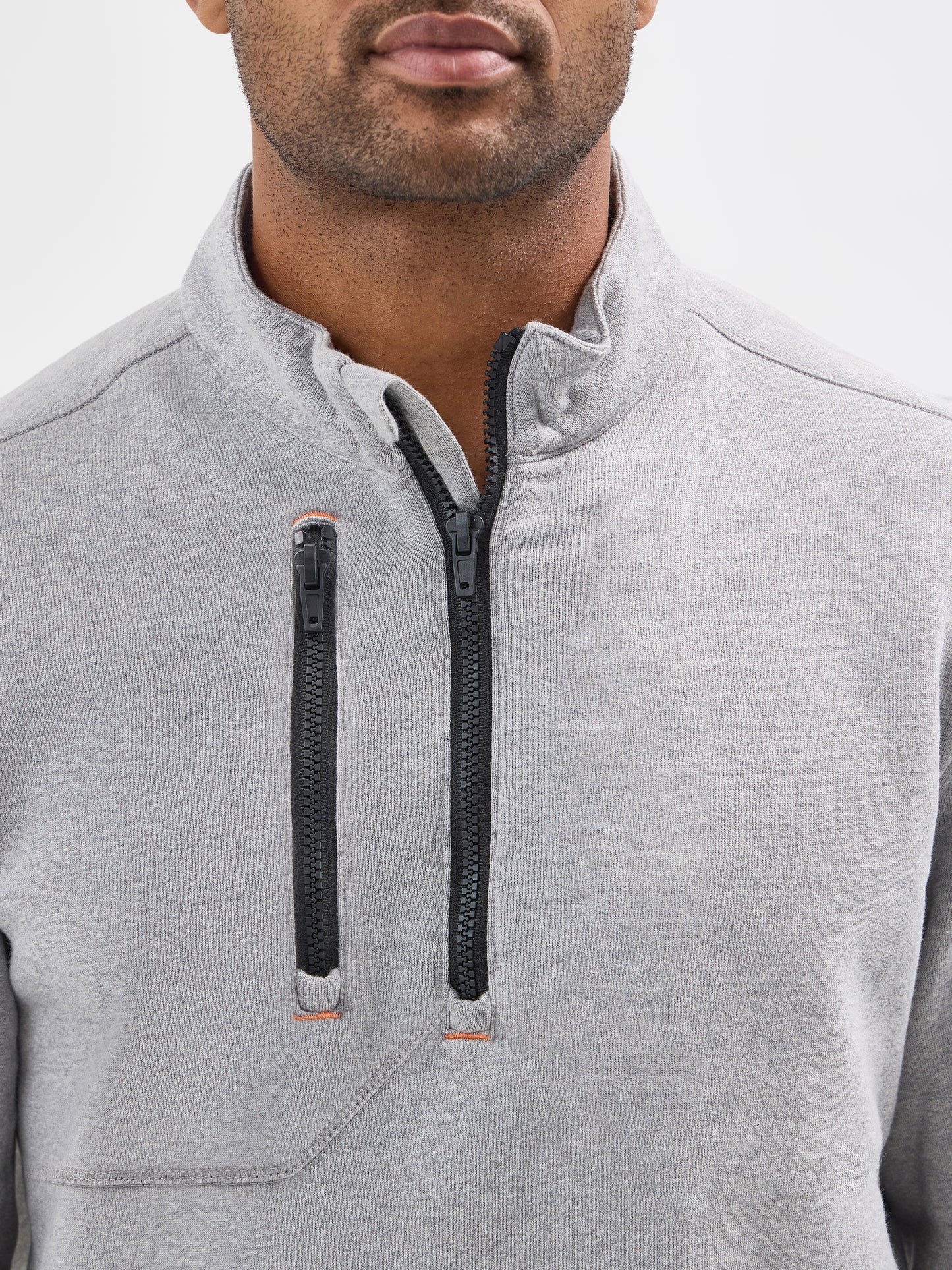 Wrangler® FR 1/4 Zip Pullover - Grey Heather 112350882