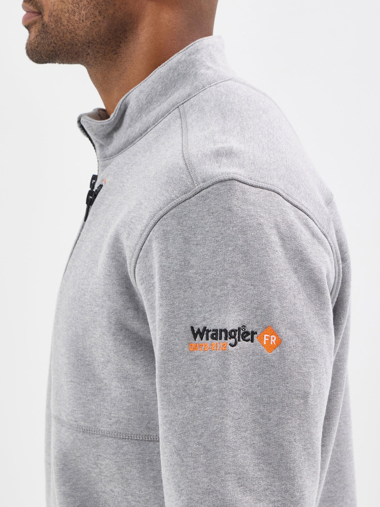 Wrangler® FR 1/4 Zip Pullover - Grey Heather 112350882