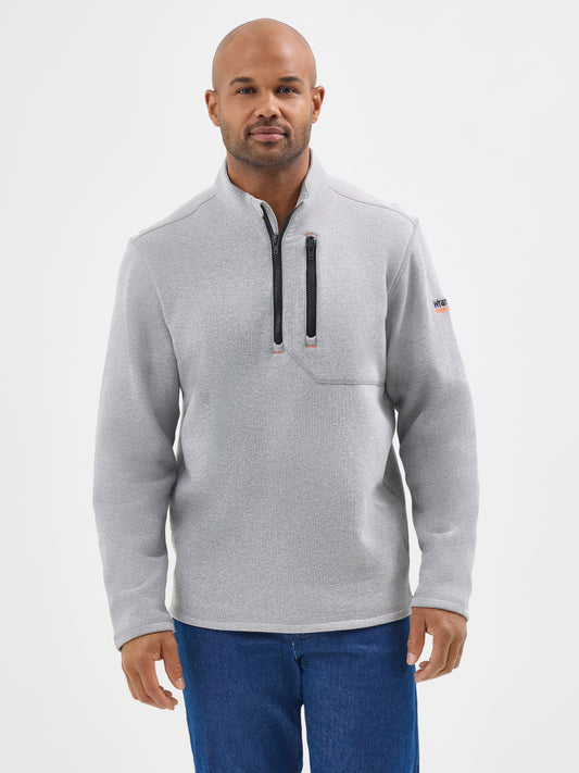 Wrangler® FR 1/4 Zip Pullover - Grey Heather 112350882
