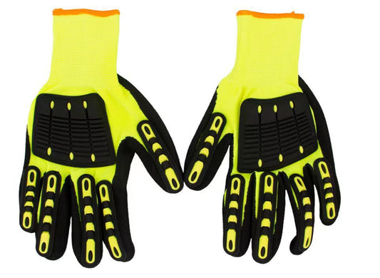 Nitrile Dipped Safety Gloves With Cut And TPR Impact Protection