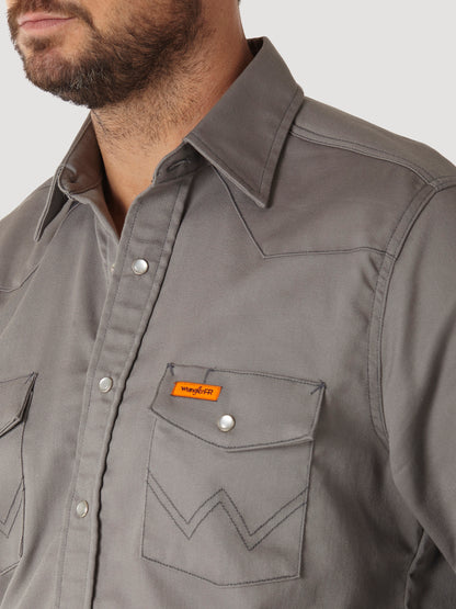 Wrangler® FR Flame Resistant Lightweight Work Shirt - Charcoal FR127CH