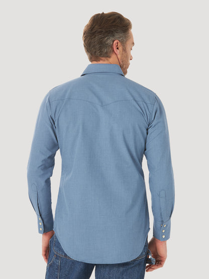 Wrangler® FR Flame Resistant Long Sleeve Work Shirt - Blue FR145BL