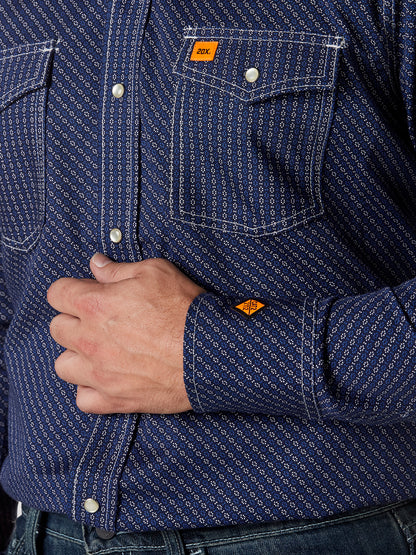 Wrangler® FR Flame Resistant 20X Snap Shirt - Navy FR168NV