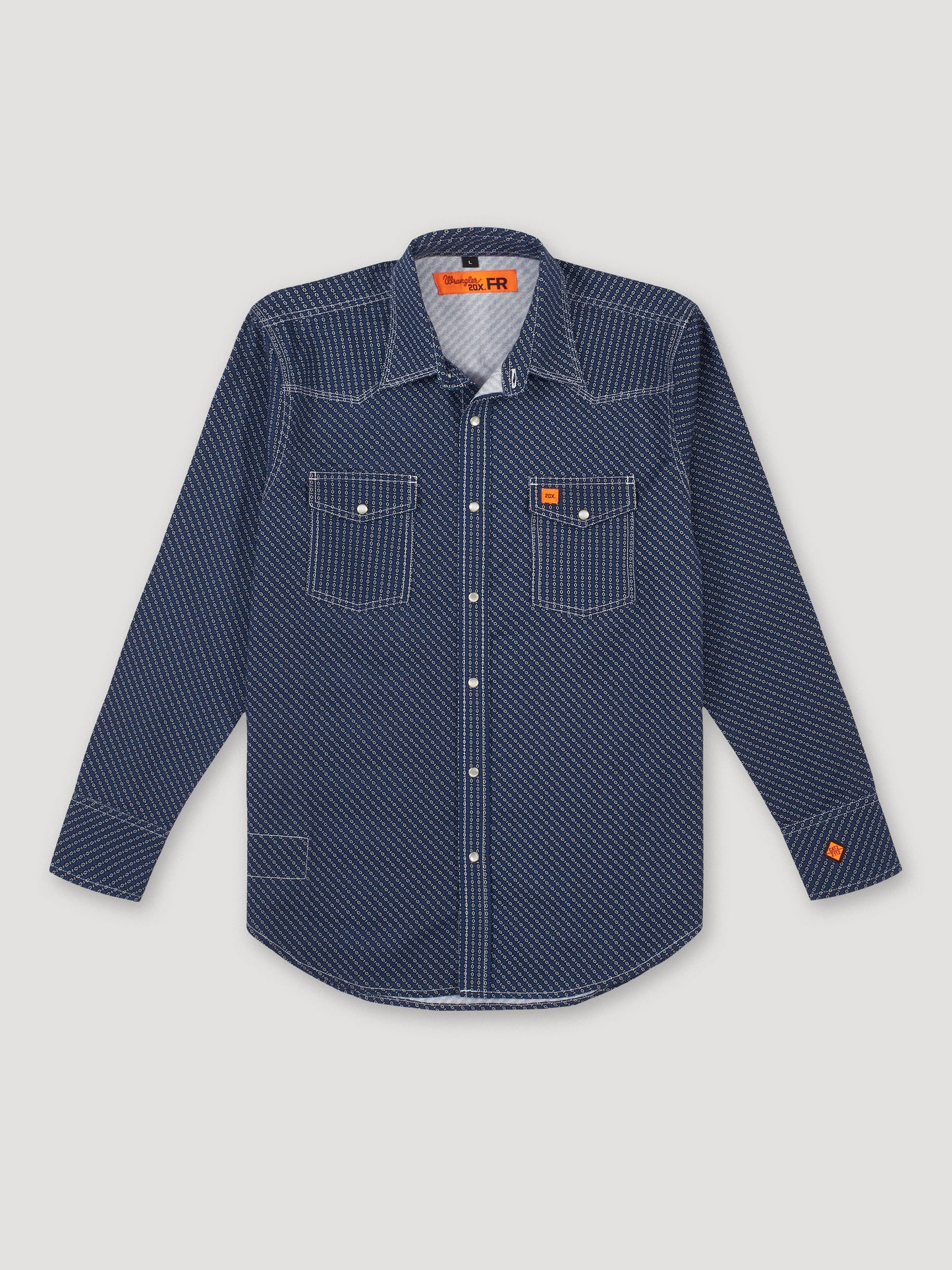 Wrangler® FR Flame Resistant 20X Snap Shirt - Navy FR168NV