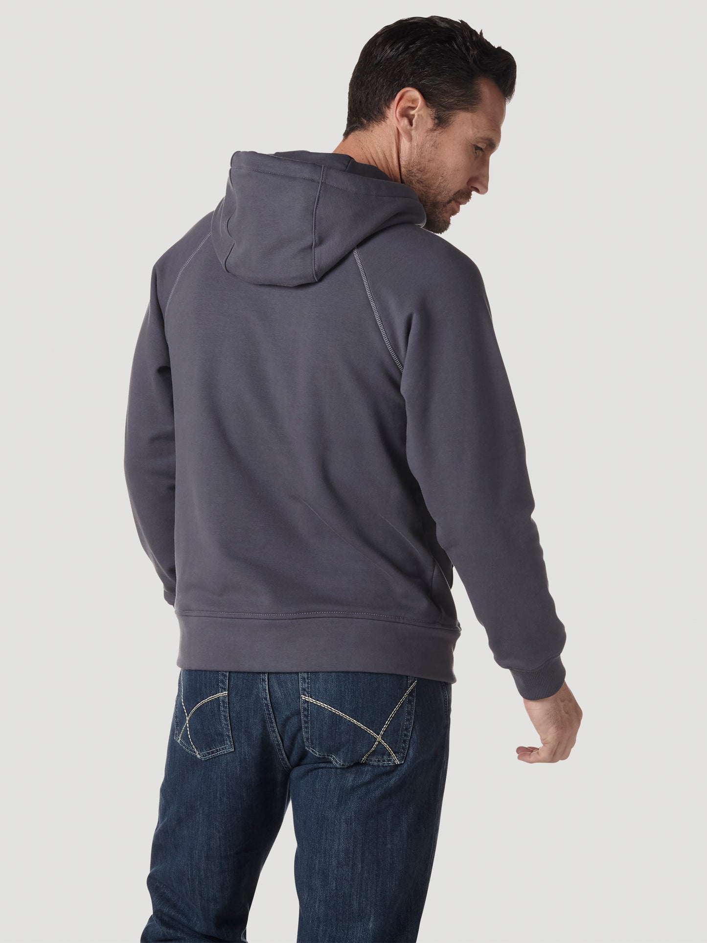 Wrangler® FR Flame Resistant 1/4 Zip Pullover Hoodie - Charcoal FR171CH