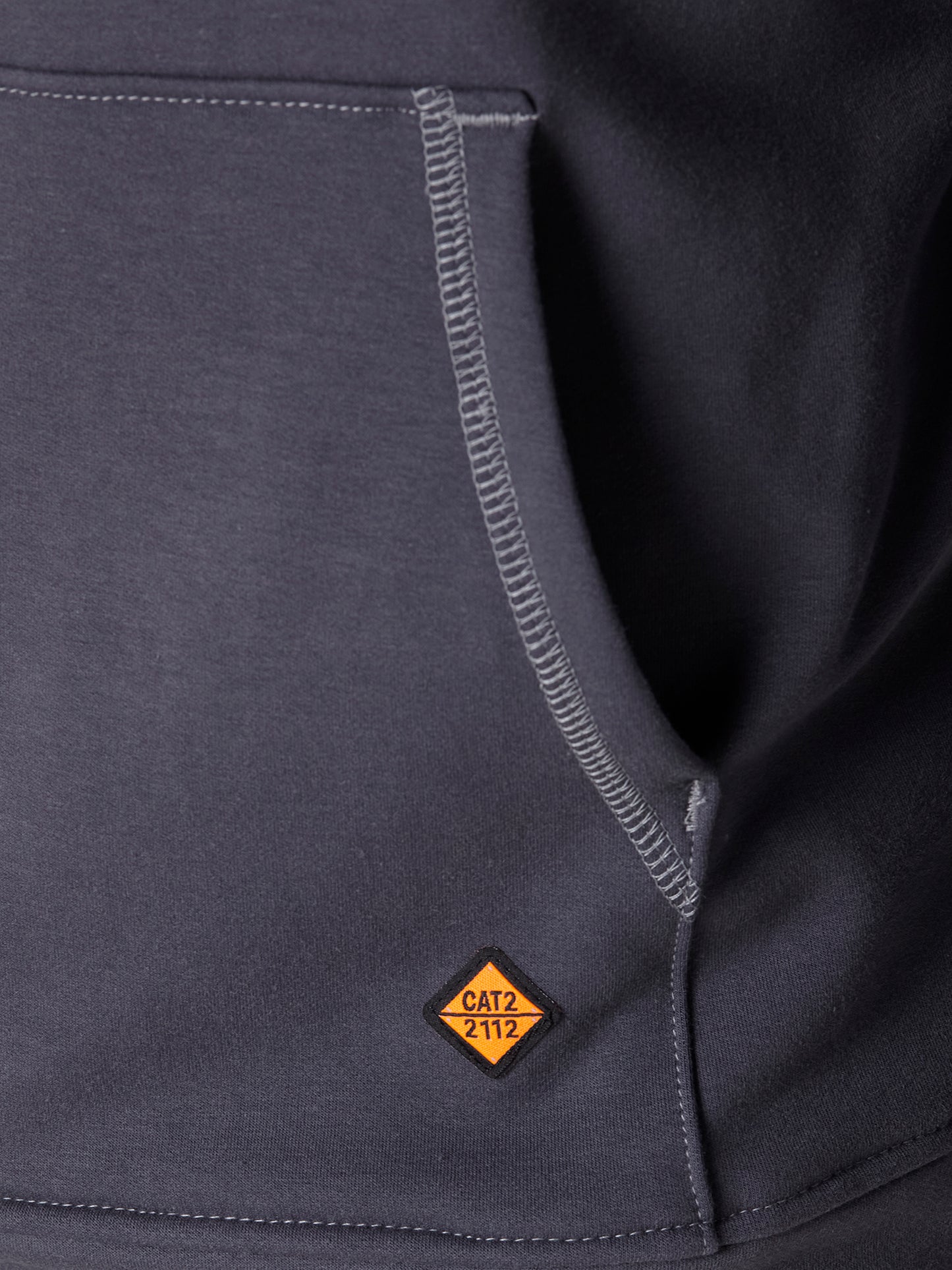 Wrangler® FR Flame Resistant 1/4 Zip Pullover Hoodie - Charcoal FR171CH