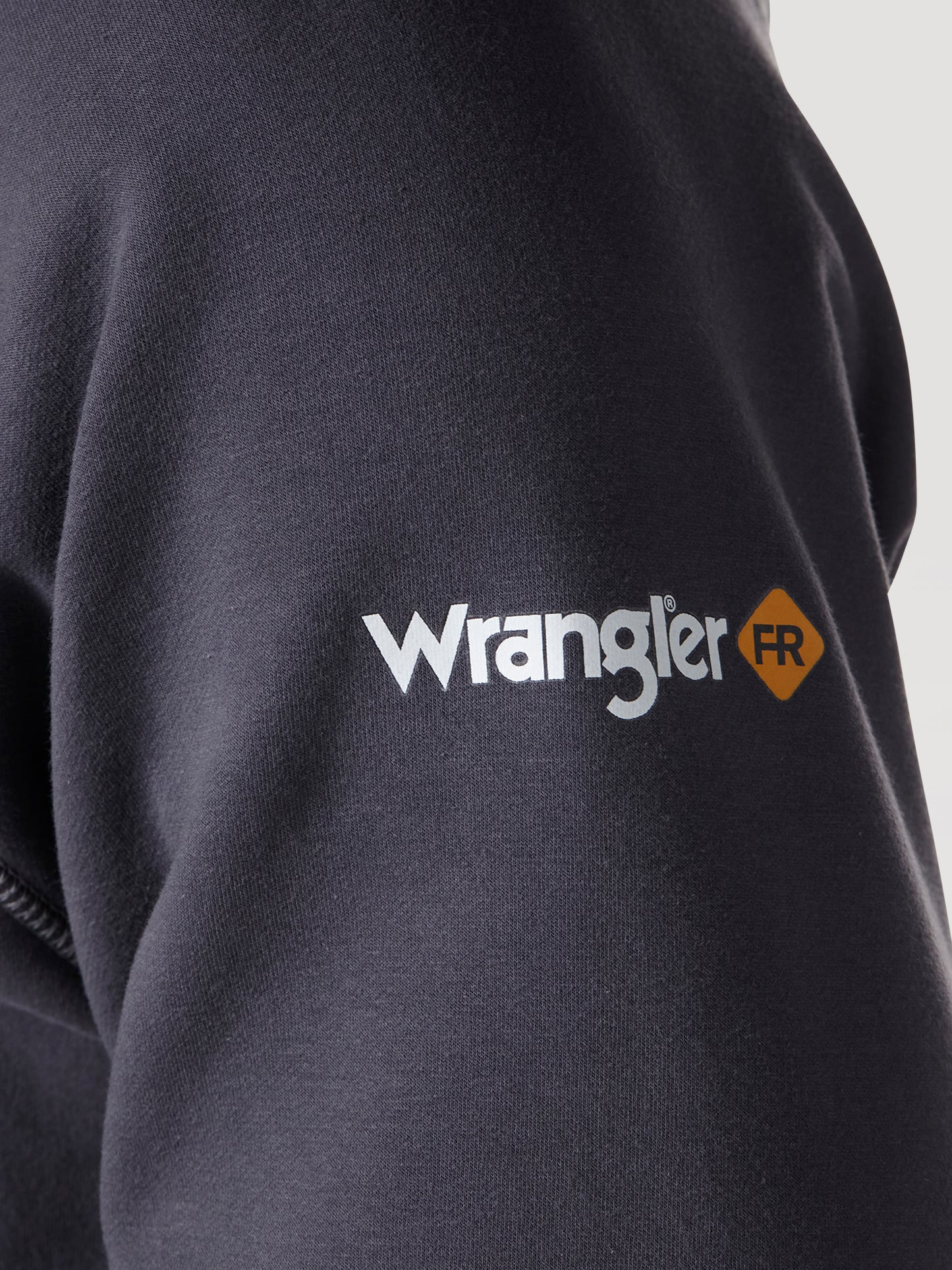 Wrangler® FR Flame Resistant 1/4 Zip Pullover Hoodie - Charcoal FR171CH