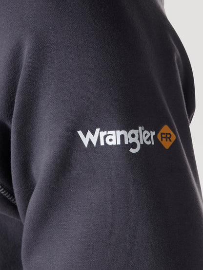 Wrangler® FR Flame Resistant 1/4 Zip Pullover Hoodie - Charcoal FR171CH