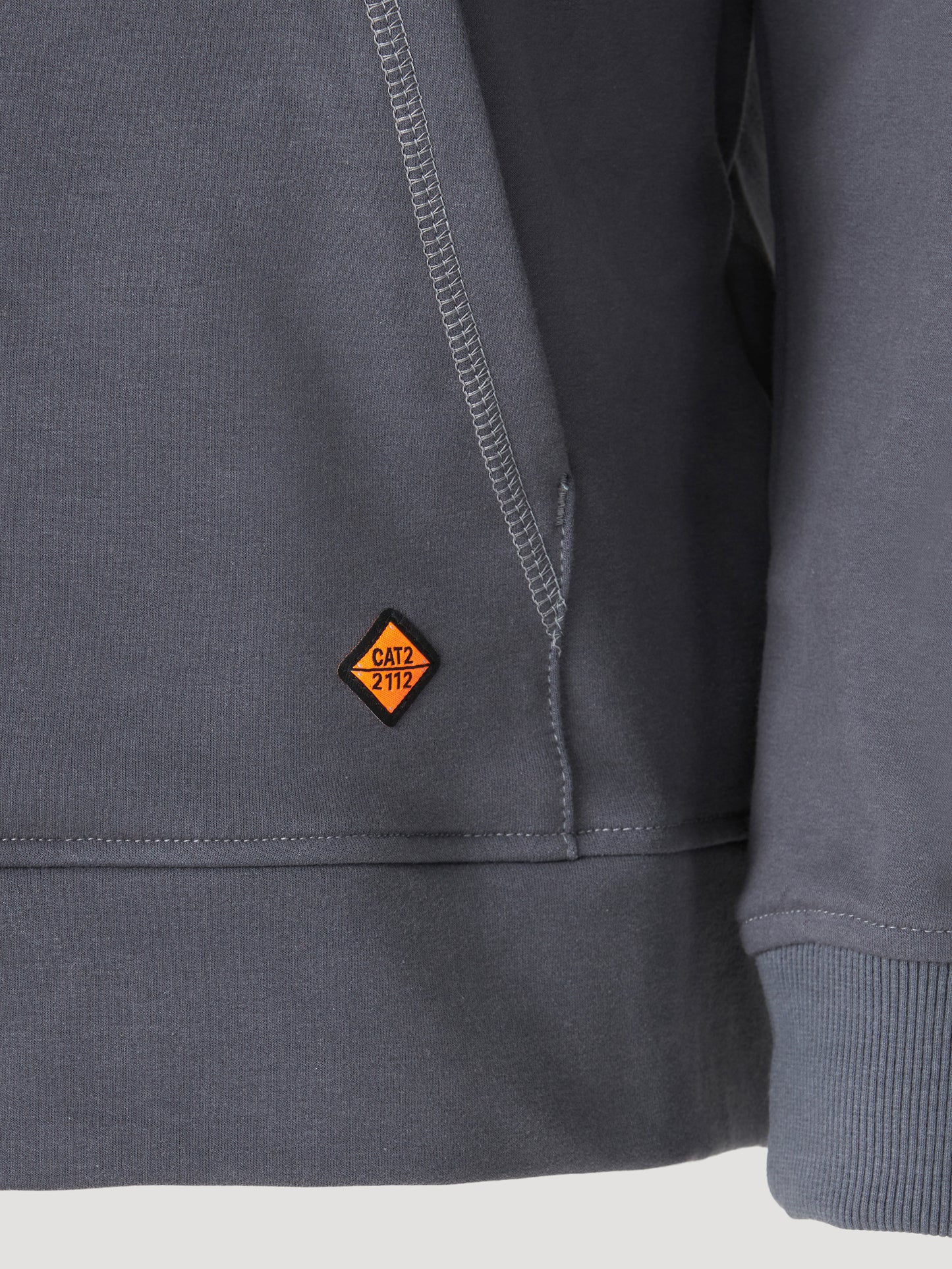 Wrangler® FR Flame Resistant 1/4 Zip Pullover Hoodie - Charcoal FR171CH