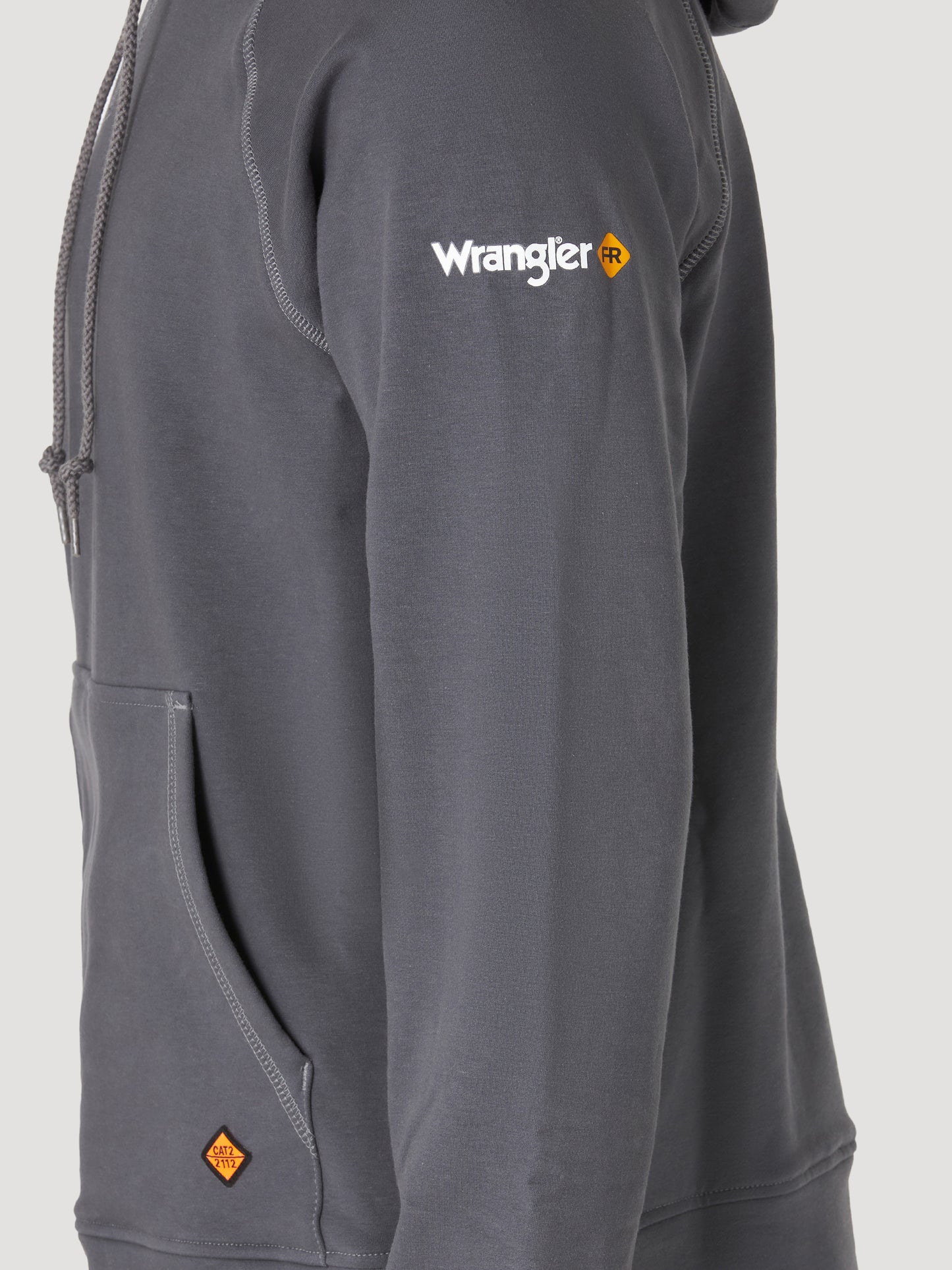 Wrangler® FR Flame Resistant 1/4 Zip Pullover Hoodie - Charcoal FR171CH