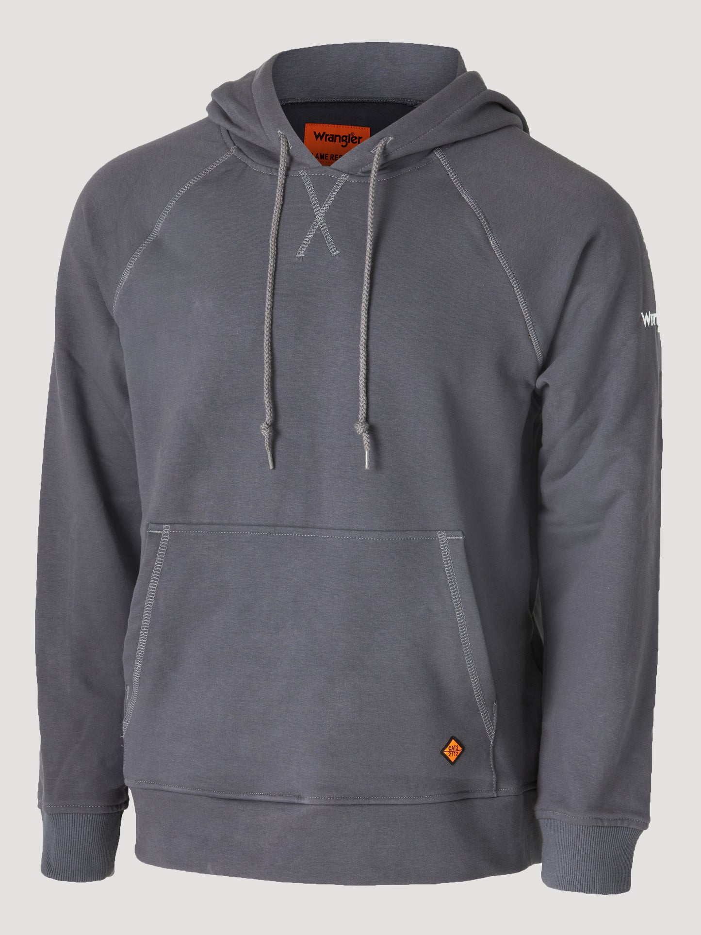 Wrangler® FR Flame Resistant 1/4 Zip Pullover Hoodie - Charcoal FR171CH
