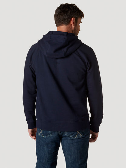 Wrangler® FR Flame Resistant 1/4 Zip Pullover Hoodie - Navy FR171NV
