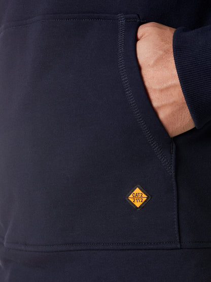 Wrangler® FR Flame Resistant 1/4 Zip Pullover Hoodie - Navy FR171NV