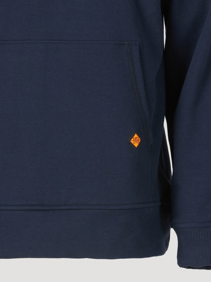 Wrangler® FR Flame Resistant 1/4 Zip Pullover Hoodie - Navy FR171NV