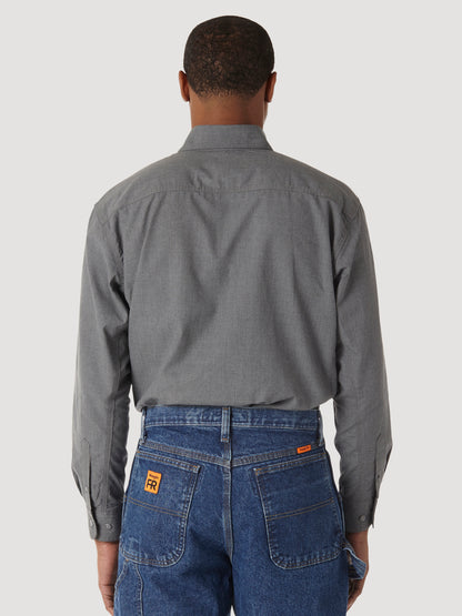 Wrangler® FR Flame Resistant Twill Workshirt - Grey FR3W01G