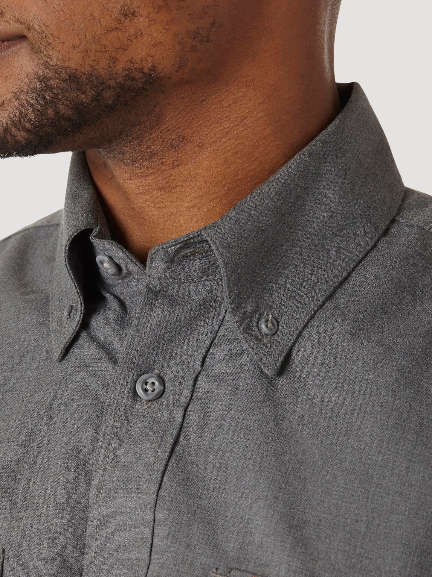 Wrangler® FR Flame Resistant Twill Workshirt - Grey FR3W01G