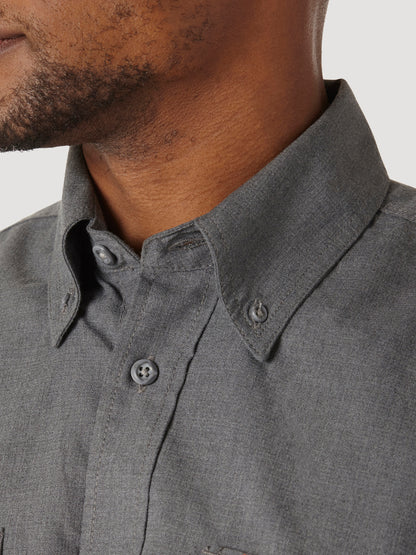Wrangler® FR Flame Resistant Twill Workshirt - Grey FR3W01G