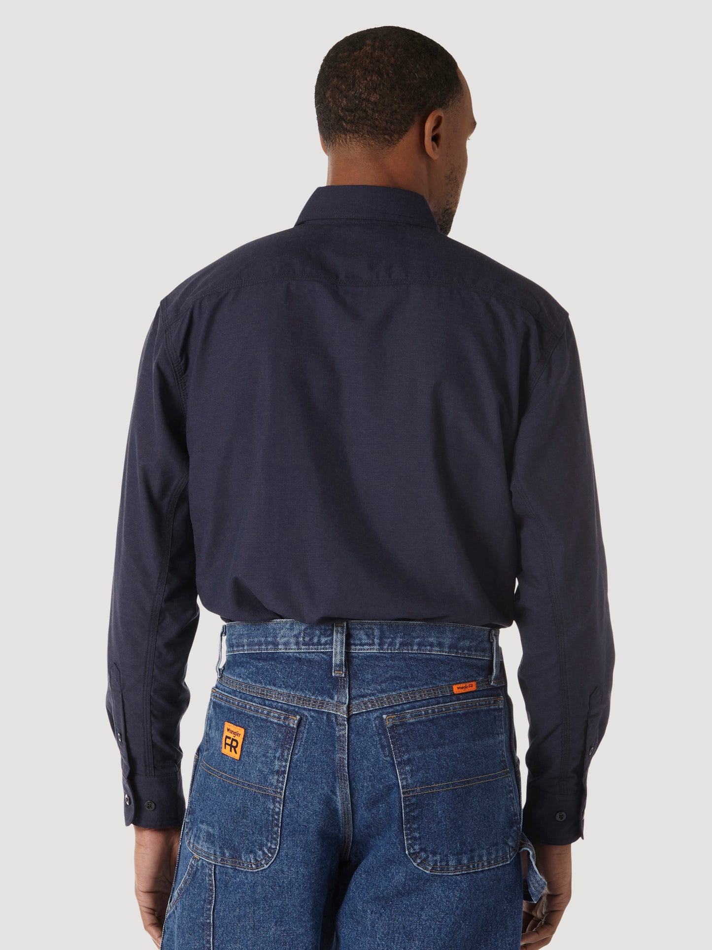 Wrangler® FR Flame Resistant Twill Workshirt - Navy FR3W01N