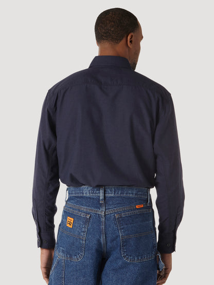 Wrangler® FR Flame Resistant Twill Workshirt - Navy FR3W01N