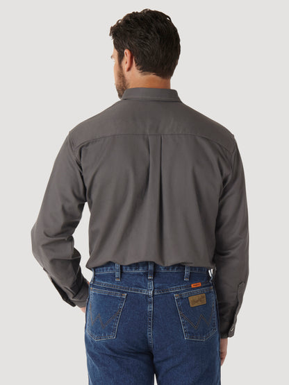 Wrangler® FR Flame Resistant Long Sleeve Work Shirt - Slate Grey FR3W5GY