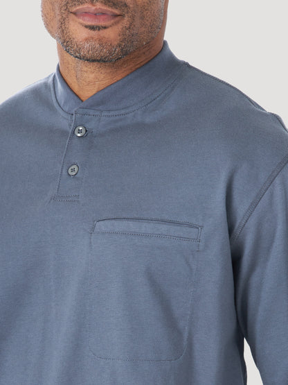 Wrangler® FR Flame Resistant Long Sleeve Henley - Castle Rock FR3W7CR