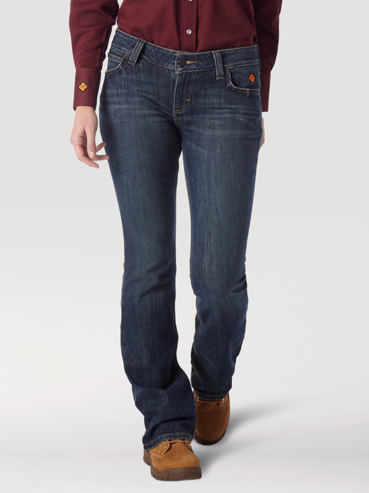 Womens Wrangler® FR Flame Resistant Retro Mae Boot Cut Jean - Denim FRAC9BF