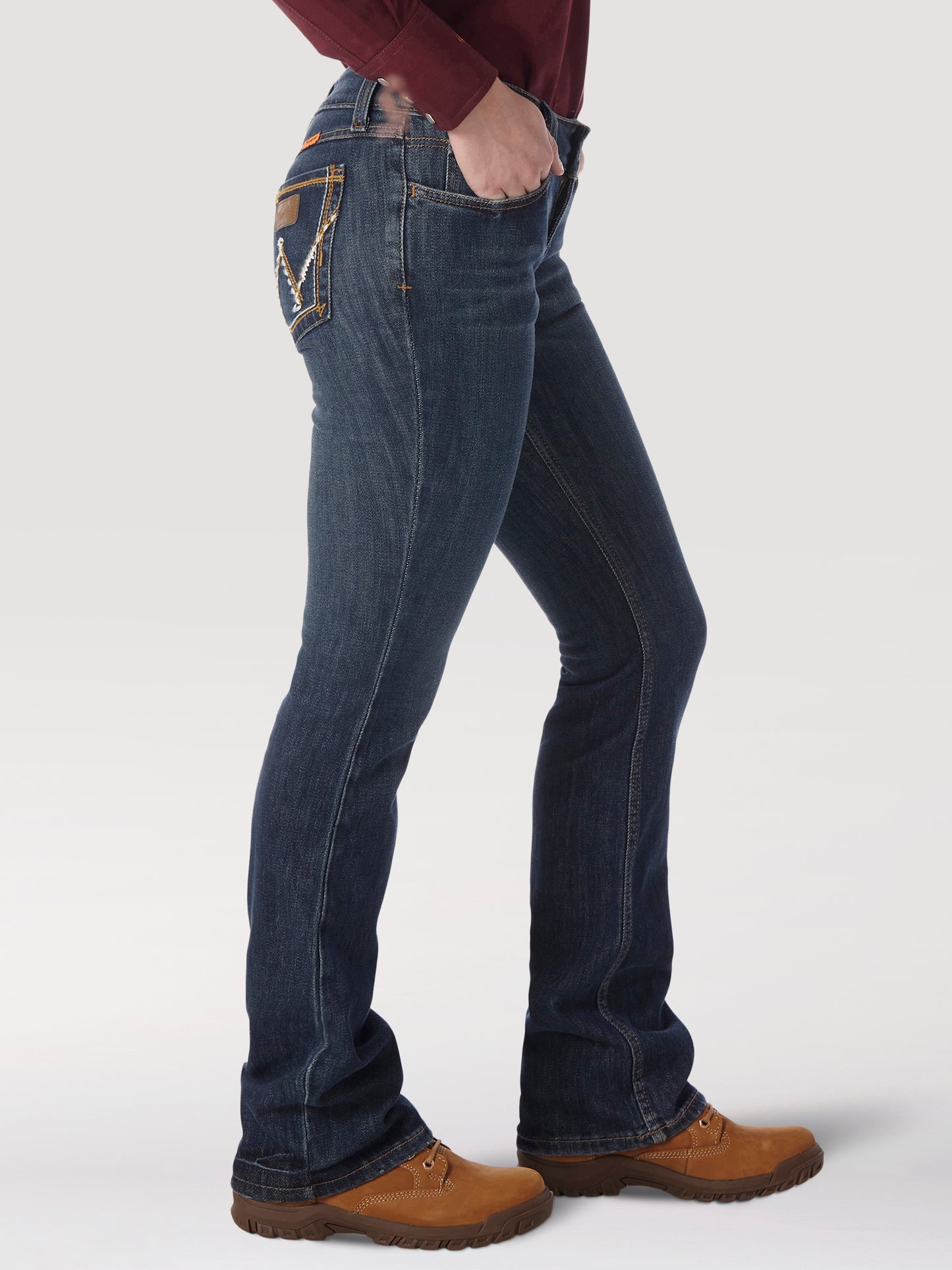 Womens Wrangler® FR Flame Resistant Retro Mae Boot Cut Jean - Denim FRAC9BF