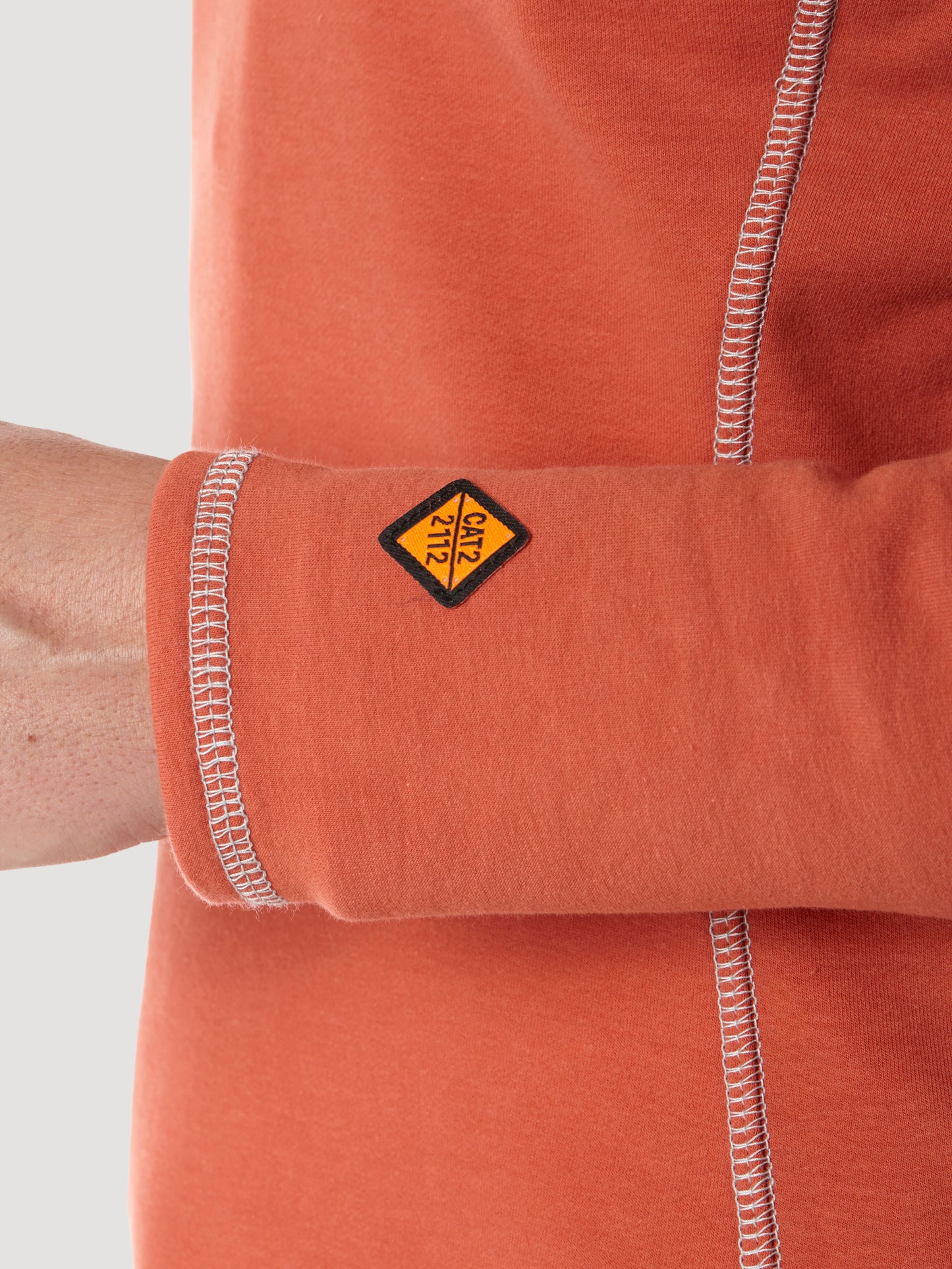 Womens Wrangler® FR Flame Resistant 1/4 Zip Pullover - Hot Sauce FRLW11H